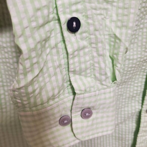 Columbia Searsucker Button Down Long Sleeve Shirt PFG Regular - Picture 5 of 10